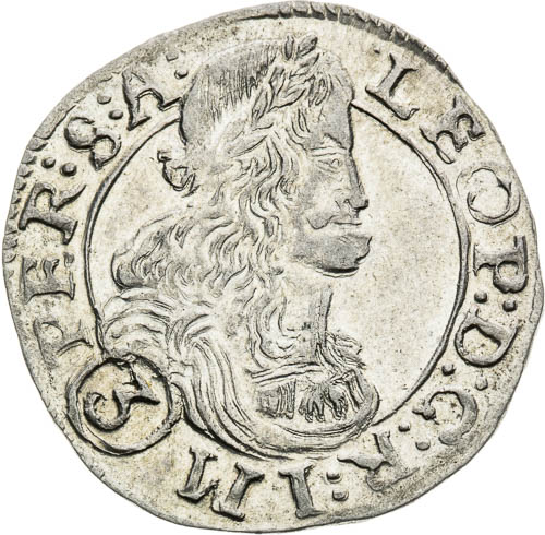 3 Grajciar 1684 - averz