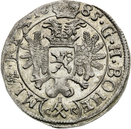 3 Grajciar 1685 - reverz