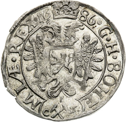 3 Grajciar 1686 - reverz