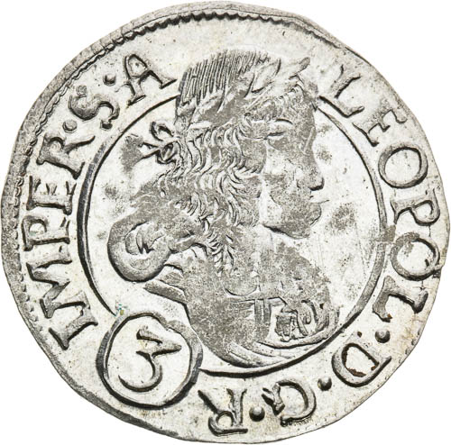 3 Grajciar 1693 - averz