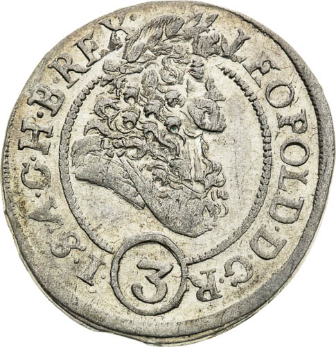 3 Grajciar 1693 - averz