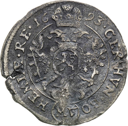 3 Grajciar 1693 - reverz