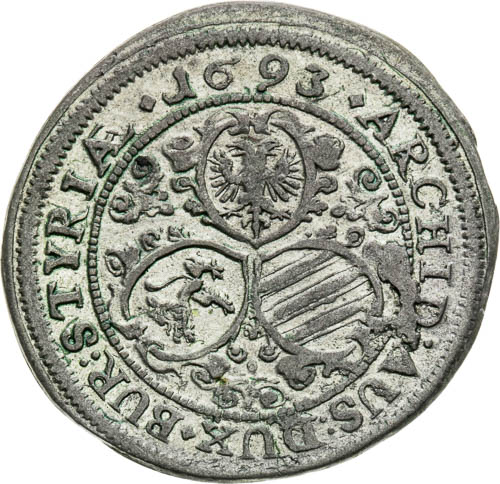3 Grajciar 1693 - reverz