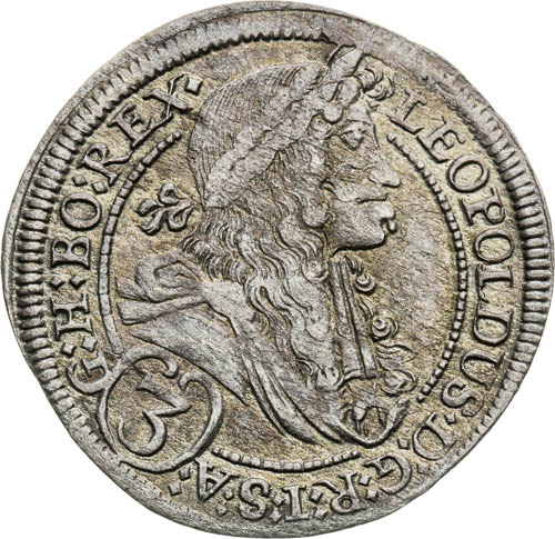 3 Grajciar 1695 - averz