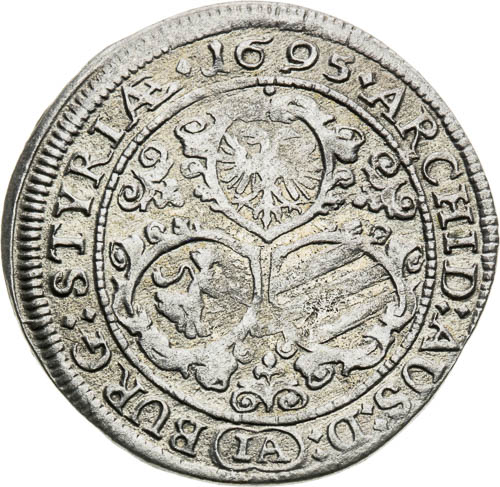 3 Grajciar 1695 - reverz