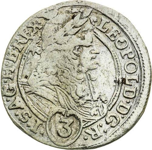 3 Grajciar 1696 - averz