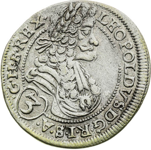 3 Grajciar 1697 - averz