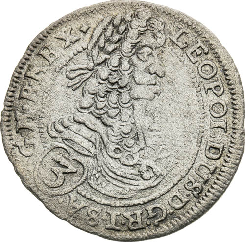 3 Grajciar 1697 - averz