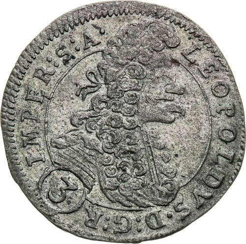 3 Grajciar 1698 - averz