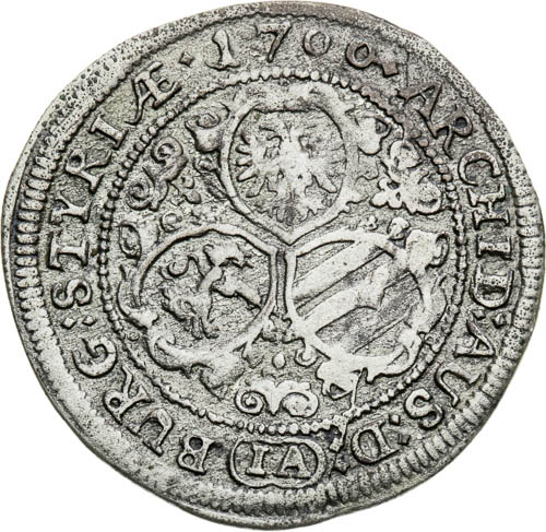 3 Grajciar 1700 - reverz