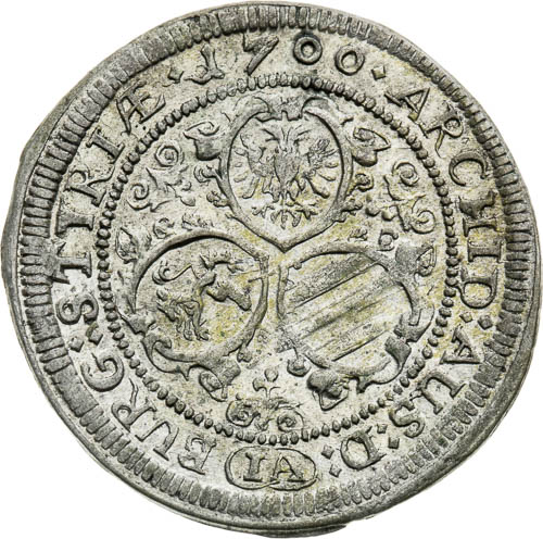 3 Grajciar 1700 - reverz