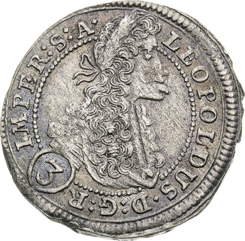 3 Grajciar 1701 - averz