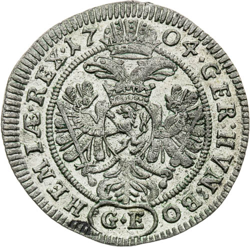 3 Krejcar 1704 - revers