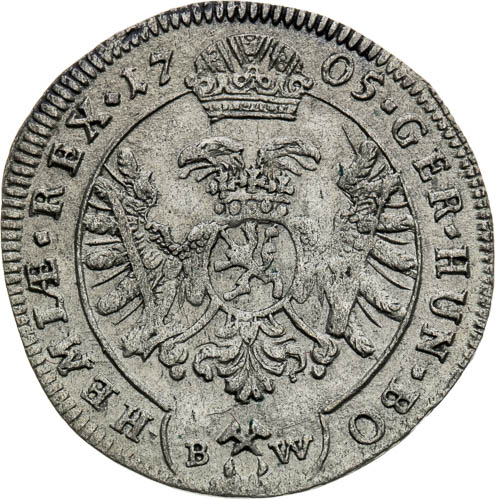 3 Krejcar 1705 - revers