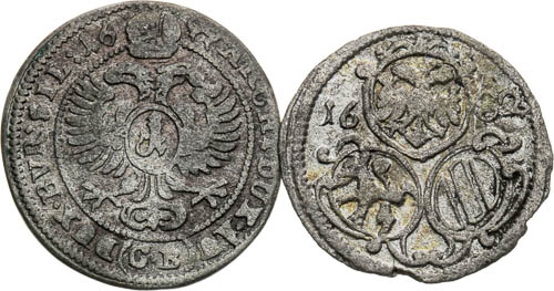 Grajciar 1699 Břeh, 2 Fenik 1682 Vídeň (2 ks) - reverz