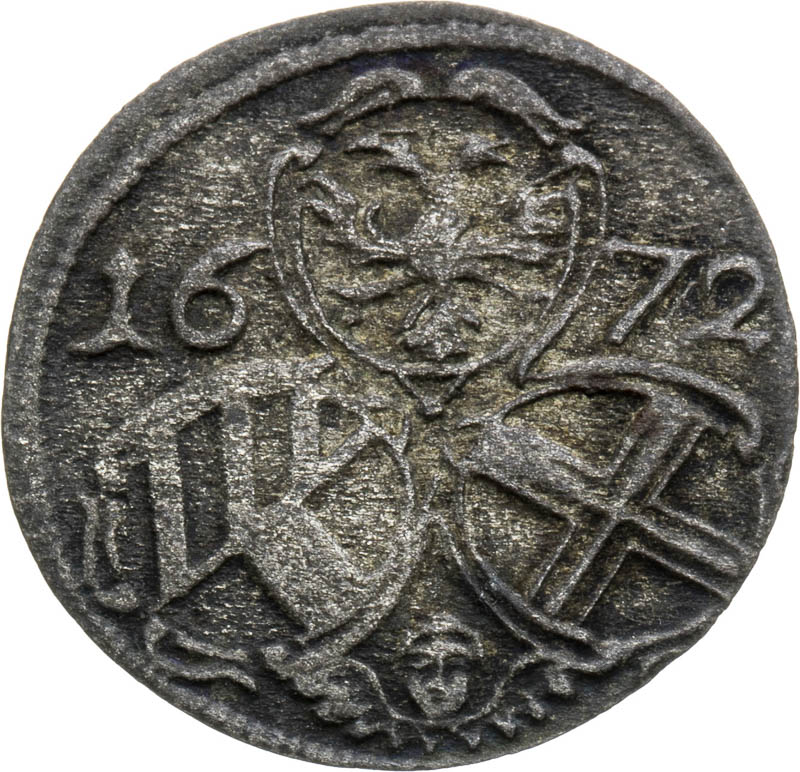 2 Pfennig 1672 - front