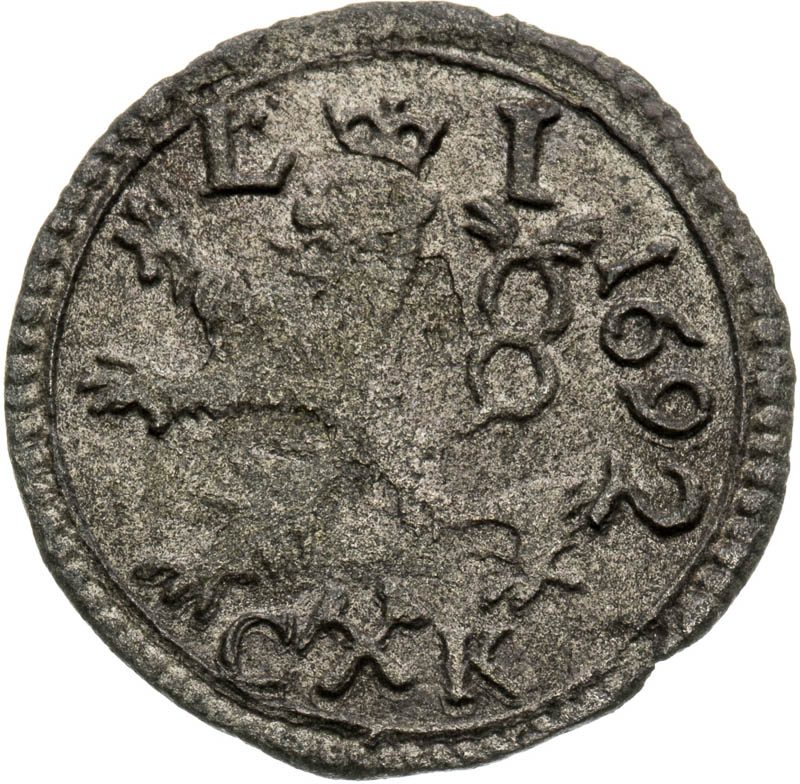 1/2 Grajciar 1692 - averz