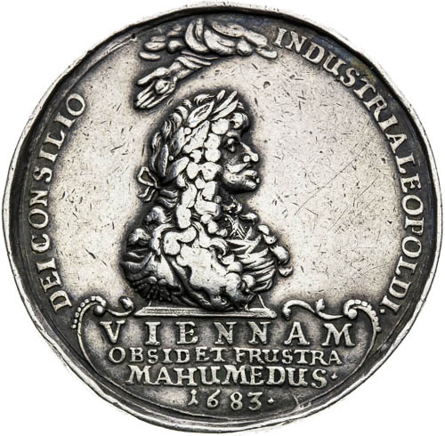 Stříbrná medaile 1683 - avers