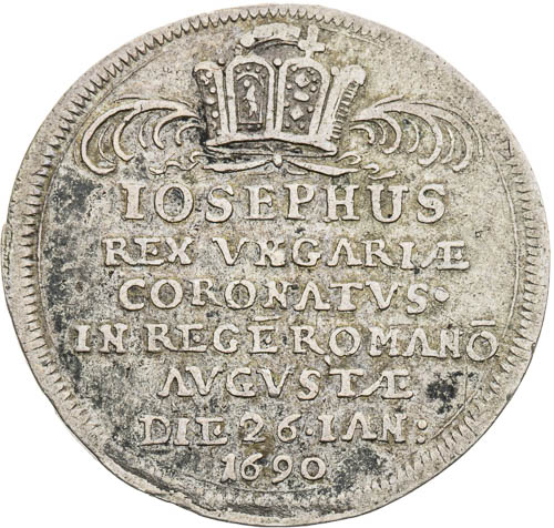 Silver token 1690 - front