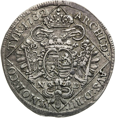 1/4 Tolar 1732 - revers