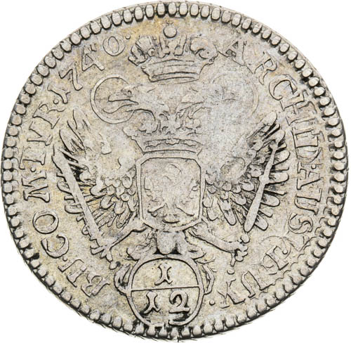 1/12 Thaler 1740 - back