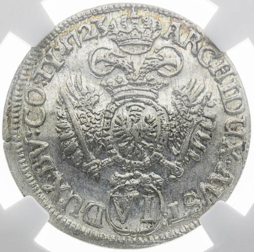 VI Kreutzer 1723 - back