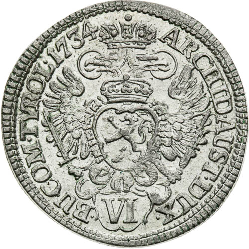 VI Grajciar 1734 - reverz