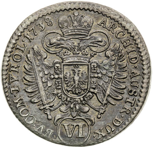 VI Grajciar 1738 - reverz