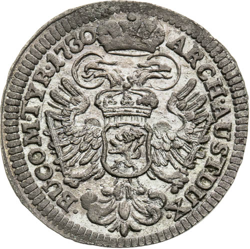 3 Grajciar 1730 - reverz