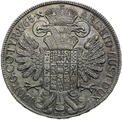 Tolar 1765 - revers