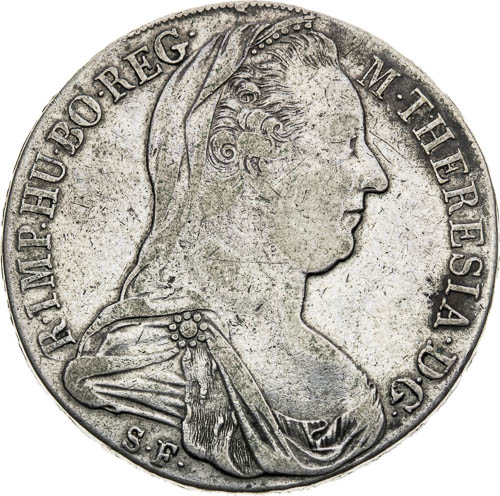 Tolar 1780 - avers