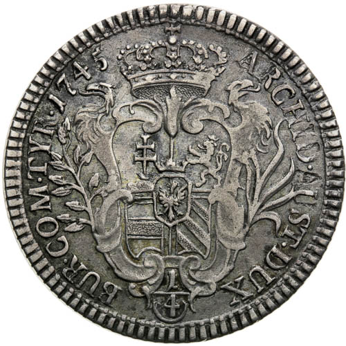 1/4 Tolar 1745 - revers