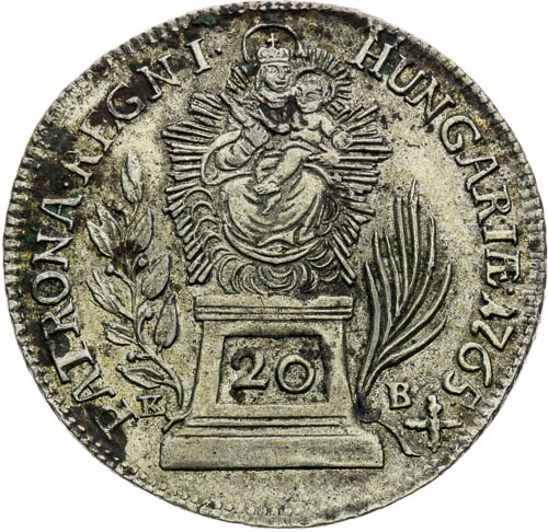 20 Grajciar 1765 - reverz