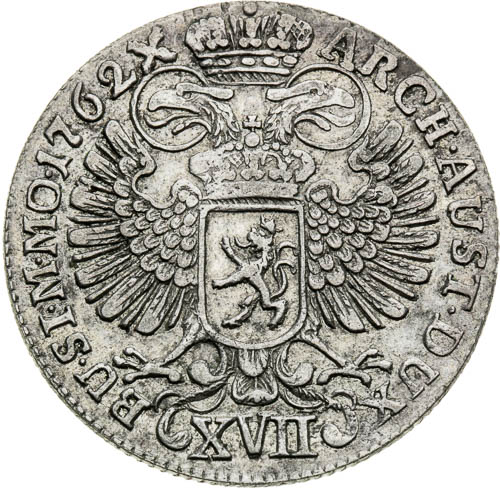 XVII Krejcar 1762 - revers