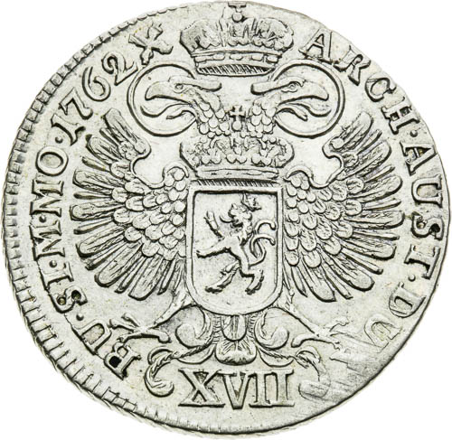 XVII Krejcar 1762 - revers