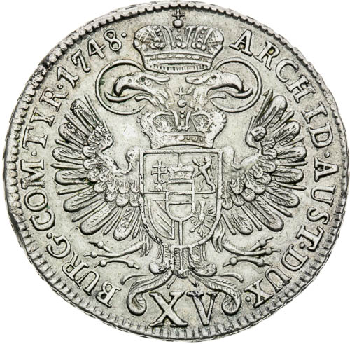 XV Krejcar 1748 - revers