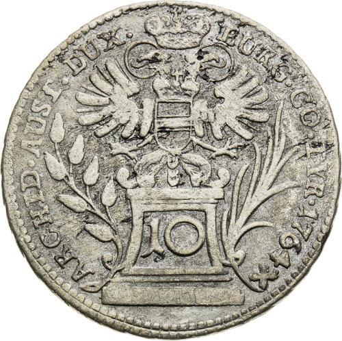 10 Krejcar 1764 - revers