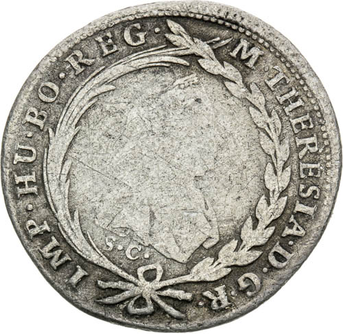 5 Krejcar 1772 - avers