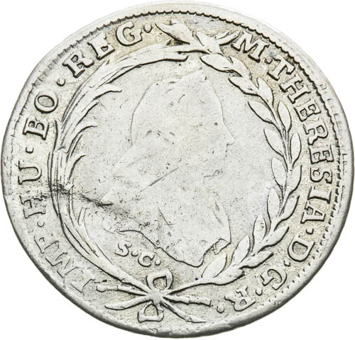 5 Krejcar 1772 - avers
