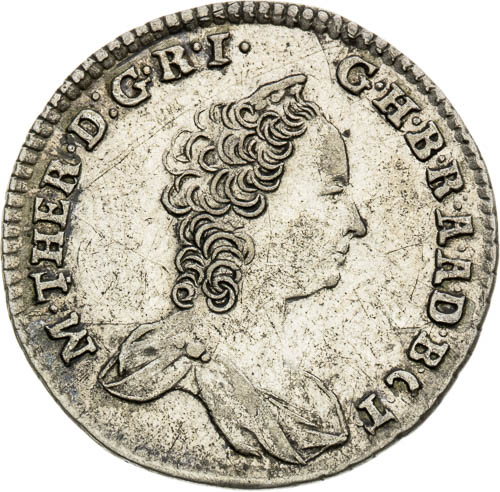 3 Krejcar 1757 - avers