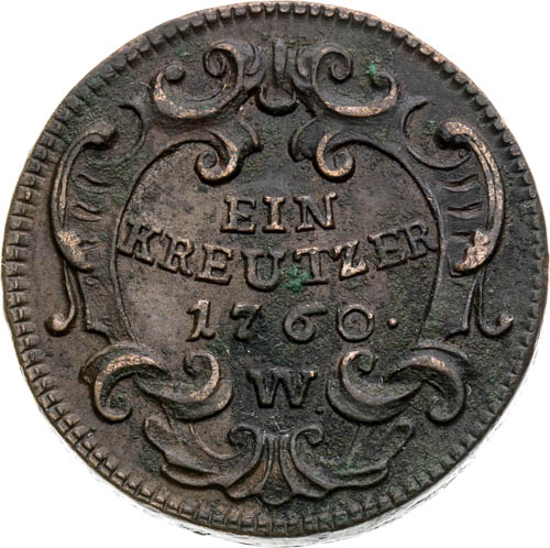 Krejcar 1760 - revers