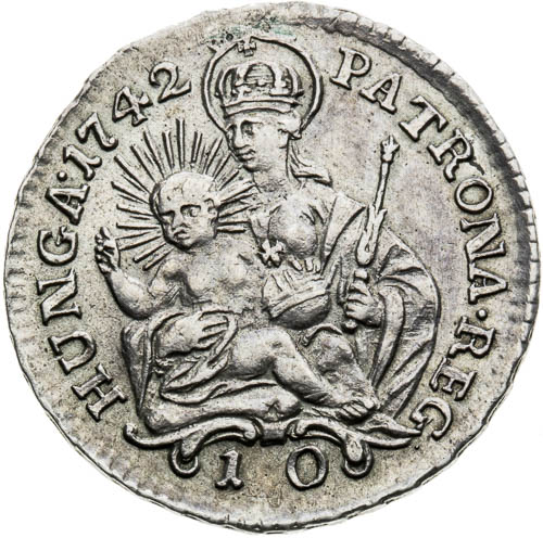 10 Denár 1742 - reverz