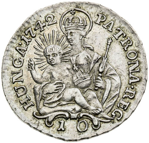10 Denár 1742 - reverz