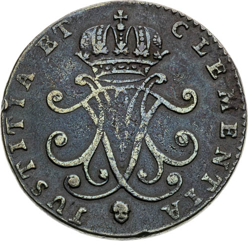 2 Liard 1759 - back