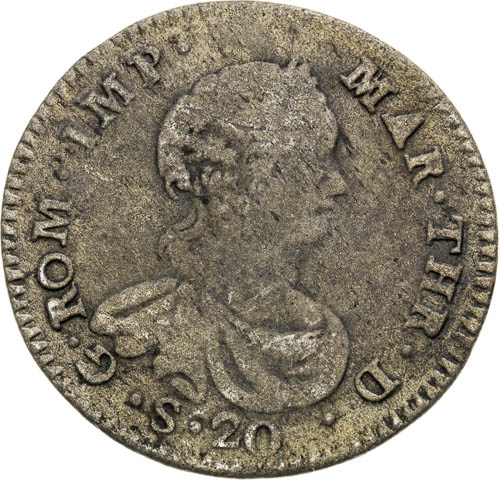 20 Soldi 1750 - front