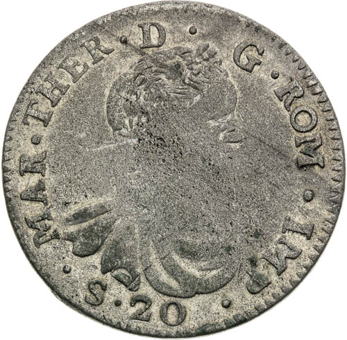 20 Soldi 1754 - front