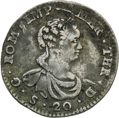 20 Soldi 1754 - front