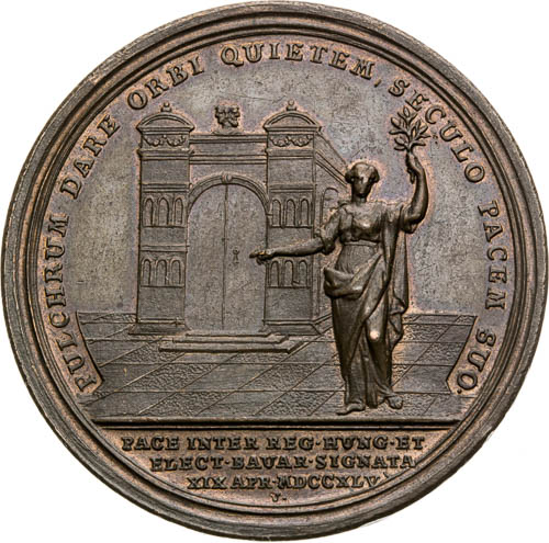 Medaile 1745 - revers