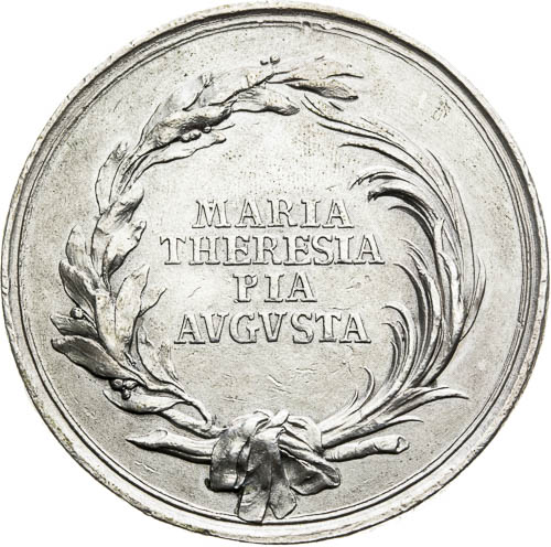 Strieborná medaila 1765 - reverz
