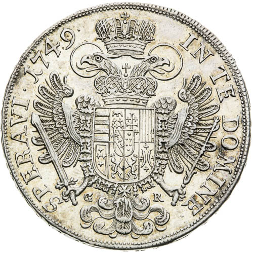 1/2 Tolar 1749 - revers